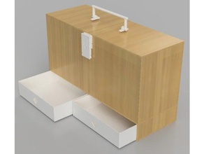 scatola di stoccaggio hantek dso5102 multiuso boite rangement ou tout autre utilizzo il fai da te coffret oscilloscopio 3d print model - Mito3D