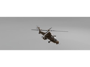 rooivalk allegare elicottero veicoli 3d print model - Mito3D
