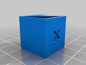 20mm 2cm basic calibration cube 3d printing tests 3d print model - Mito3D