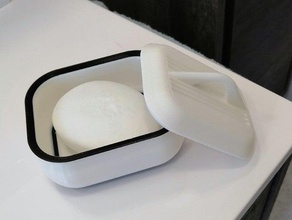 soap holder lid bathroom dish 3d print model - Mito3D