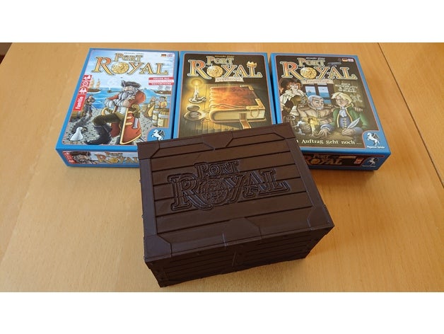 port royal baú de armazenamento boxorganizer brinquedo jogo os acessórios boardgame embutimento 3D print model - Mito3D