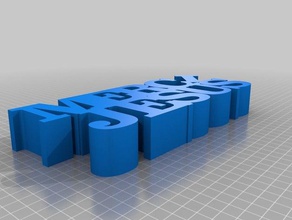 il mio personalizzato merci gesù sculture 3d print model - Mito3D