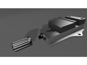 mill vice alla kurt80 73 25 mm machine tools big cnc garage holder kurt vise lathe metal milling scre screw tool 3d print model - Mito3D