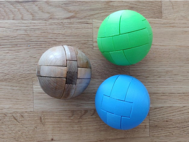 La sfera 3d puzzle 3D print model - Mito3D