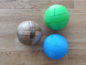 Sphère en 3d puzzle puzzles 3d print model - Mito3D