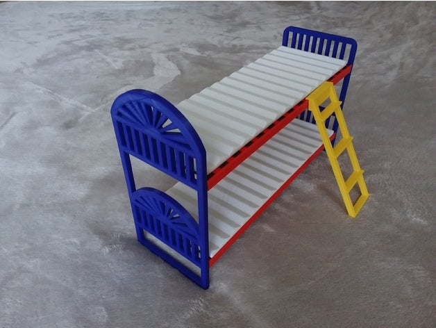 barbie house bunk beds remake playsets 3D print model - Mito3D