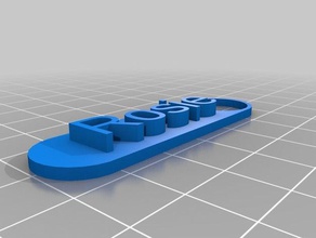 rosie Schlüsselanhänger angepasst 3d print model - Mito3D