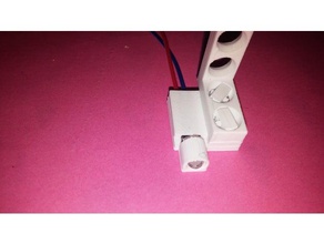 clip&bloco de led 5mm ligar dupont titular eletrônica 3d print model - Mito3D