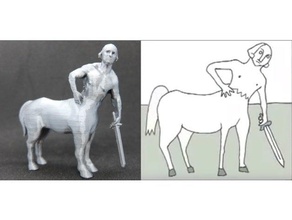 george washington caballo art brad neely los niños británicos presidencial 3d print model - Mito3D