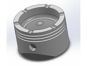diesel piston ashtray household solidworks 3d print model - Mito3D
