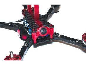 Kamera sabit waflcopter yarış 20-65 derece monte edin rc araç 18lens 33 fixedfpvcam fixedmount foxeer avcı microcam microfpv runcam racer waflfpv 3d print model - Mito3D