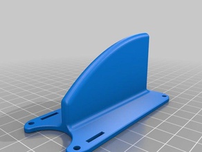 top Platte con aleta para el Rahmen necora 3d drucken 3d print model - Mito3D