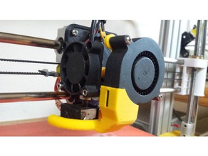 am8 anet a8 bowden carriage stock hotend 3dtouchbltouch printer parts 3d print model - Mito3D