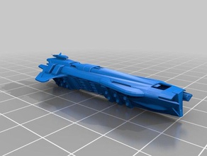 star trek vaadwaur astika heavy battlecruiser 3d printing 3d print model - Mito3D