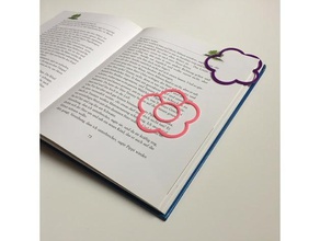 flower bookmark other bookmarker bookmarks flowers kids 3d print model - Mito3D