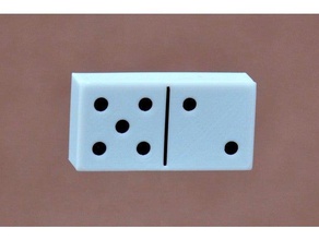 bi-renk kutusu ekler kabukları Domino oyunlar 3d print model - Mito3D