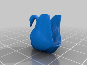 swan animals art bird jewlery love metal casting sculpture sla 3d print model - Mito3D