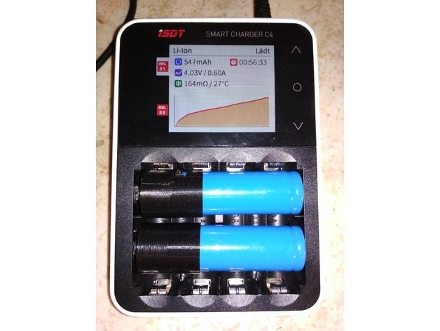 18500 18650 batteria adattatore elettronica 3D print model - Mito3D