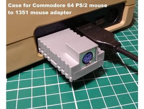 caso commodore 64 mouse ps2 1351 del adattatore computer c64 joystick retro-computer 3d print model - Mito3D