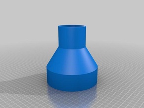dust adapter 120mm-58mm parts customized 3d print model - Mito3D