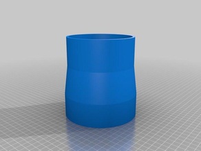 dust adapter 120mm-100 inside parts customized 3d print model - Mito3D