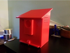bluebird house-version 2 outdoor Garten bluebirds 3d print model - Mito3D
