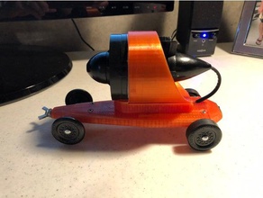 ducted fan pinewood derby car vehicles pine wood pwd 3d print model - Mito3D