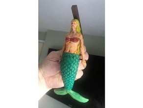 ships mermaid figurehead people boat hollow woman 3d print model - Mito3D