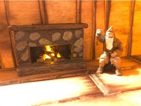 wood burning fireplace model furniture 3d print model - Mito3D