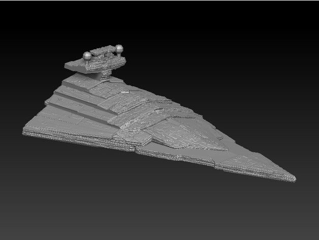 imperial star destroyer vehicles spaceship starwars 3D print model - Mito3D