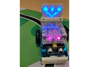 mbot paraurti led display rotante di fissaggio la robotica arduino uno l'istruzione educativi protettore 3d print model - Mito3D