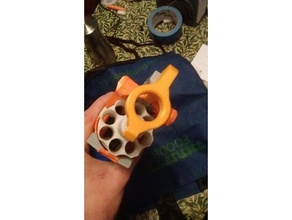 8 dart cylindre demi fléchettes hammershot jeux nerf blaster 3d print model - Mito3D