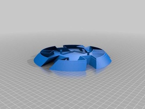 flame base remix upsidedown version decor 3d print model - Mito3D