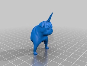 pugicorn yarım unicorn pug hayvanlar 3d print model - Mito3D