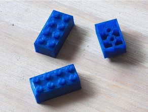 parametric lego-style bricks toys games lego compatible openscad 3d print model - Mito3D