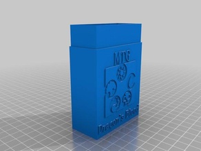 mtg dragons blood card box games customized 3d print model - Mito3D