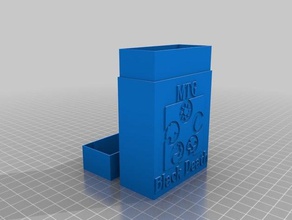 mtg negro de la muerte tarjeta caja juegos personalizado 3d print model - Mito3D