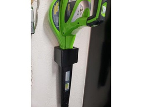 greenworks 40v soffiatore staffa a parete 3d stampa 3d print model - Mito3D