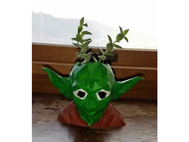 yoda planter household 3D print model - Mito3D