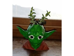 yoda planter household 3d print model - Mito3D