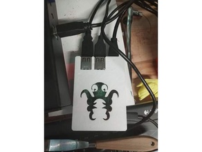 raspberry pi-3 der Fall ohne Schrauben octoprint-logo 3d Drucker - Zubehör octopi octoprint 3d print model - Mito3D