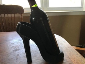 high heel wine holder kitchen dining 3d print model - Mito3D