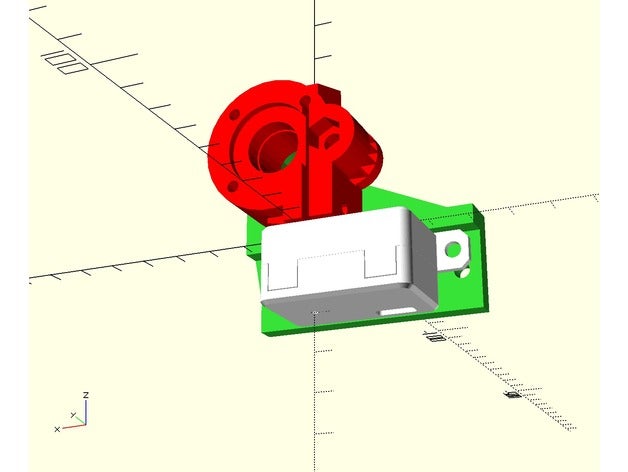 sparklab fts 2 v3 placa de montagem 3d a impressora partes filamento rastreamento kossel 3D print model - Mito3D