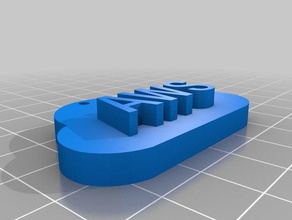 amazon web Hizmetleri Anahtarlık durumu 3d print model - Mito3D