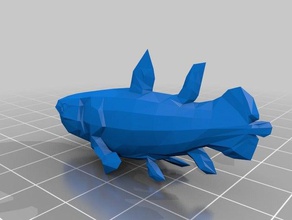 celacanto animali pesce 3d print model - Mito3D