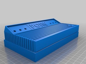 pong console de pás vídeo jogos atari controlador jogo consola 3d print model - Mito3D