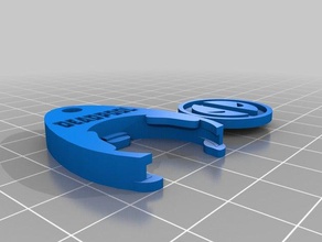 deadpool shop coin 1 euro keychains shopping cart 3d print model - Mito3D