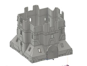 alien bastion passe-temps 28mm 3d prince de conception 40k nécron les nécrons paysages wargaming terrain 3d print model - Mito3D