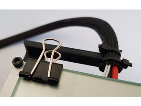 hta3d p3steel heatbed cable strain relief adapter printer accessories 3d print model - Mito3D