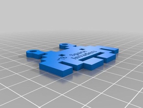 space invaders 78 porte-clés 3d print model - Mito3D